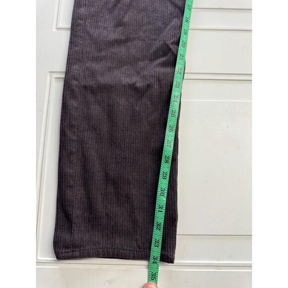 AG Adriano Goldschmied Mens Brown The Marshall Striped Trousers Size 36R - Picture 6 of 7